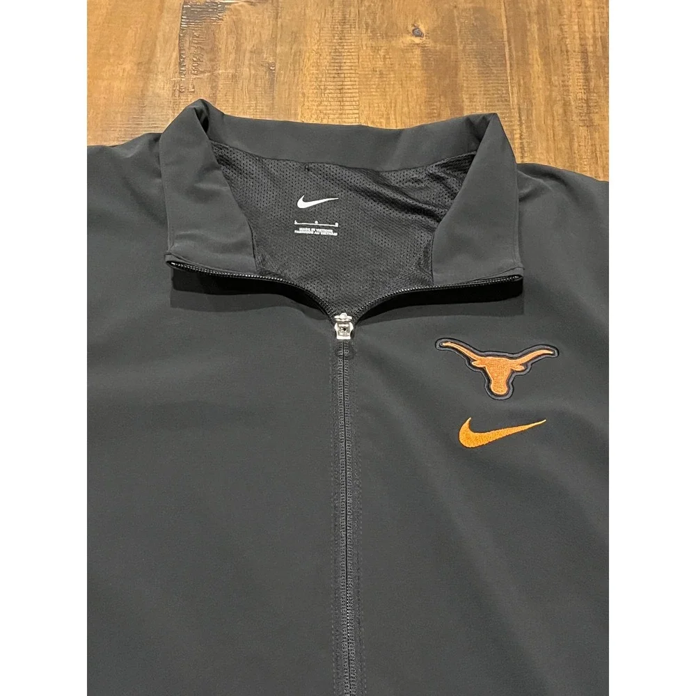 Nike‎ Texas Longhorns NCAA Black Full Zip Jacket Men's Large